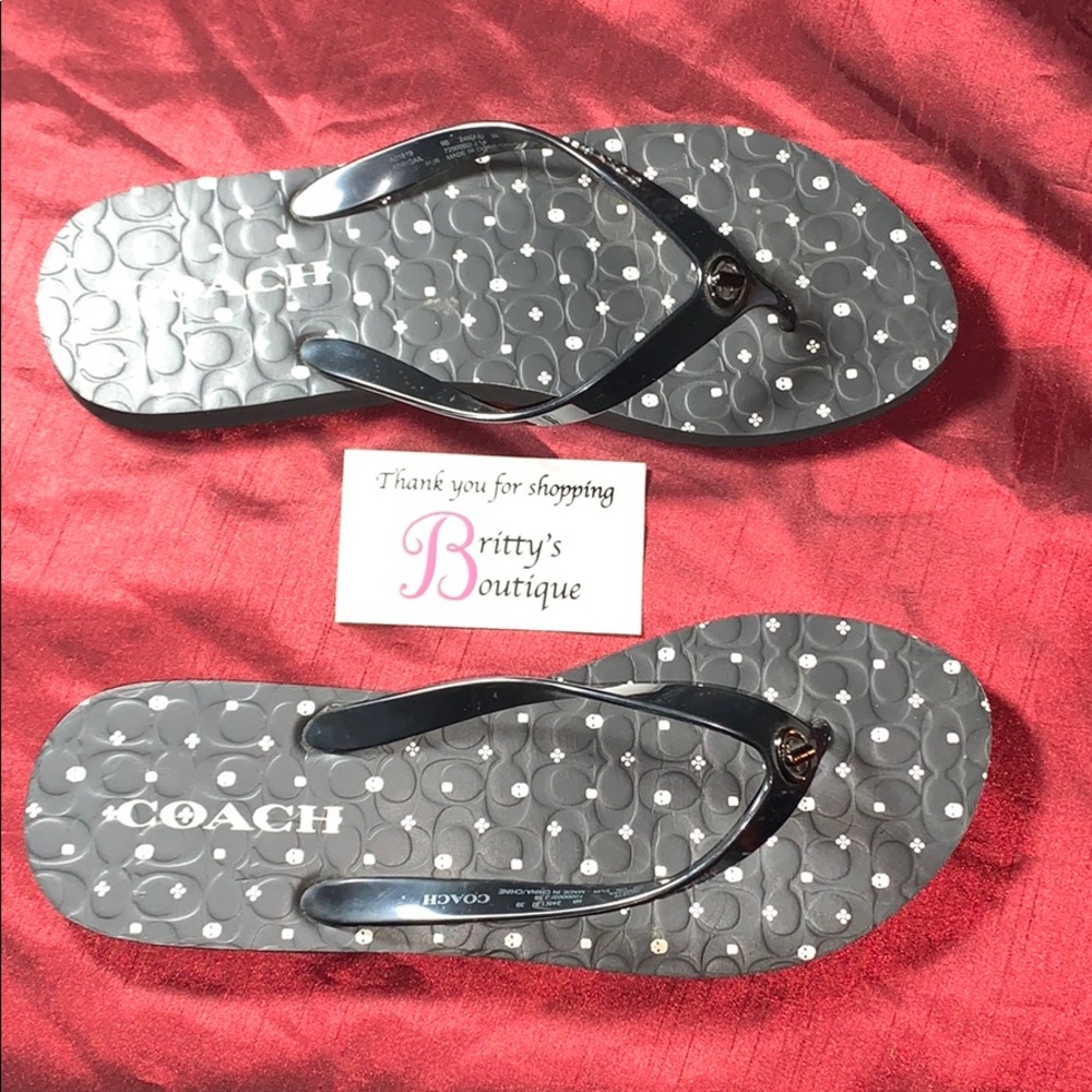 Coach Abbigail flip flop size 9-10 39